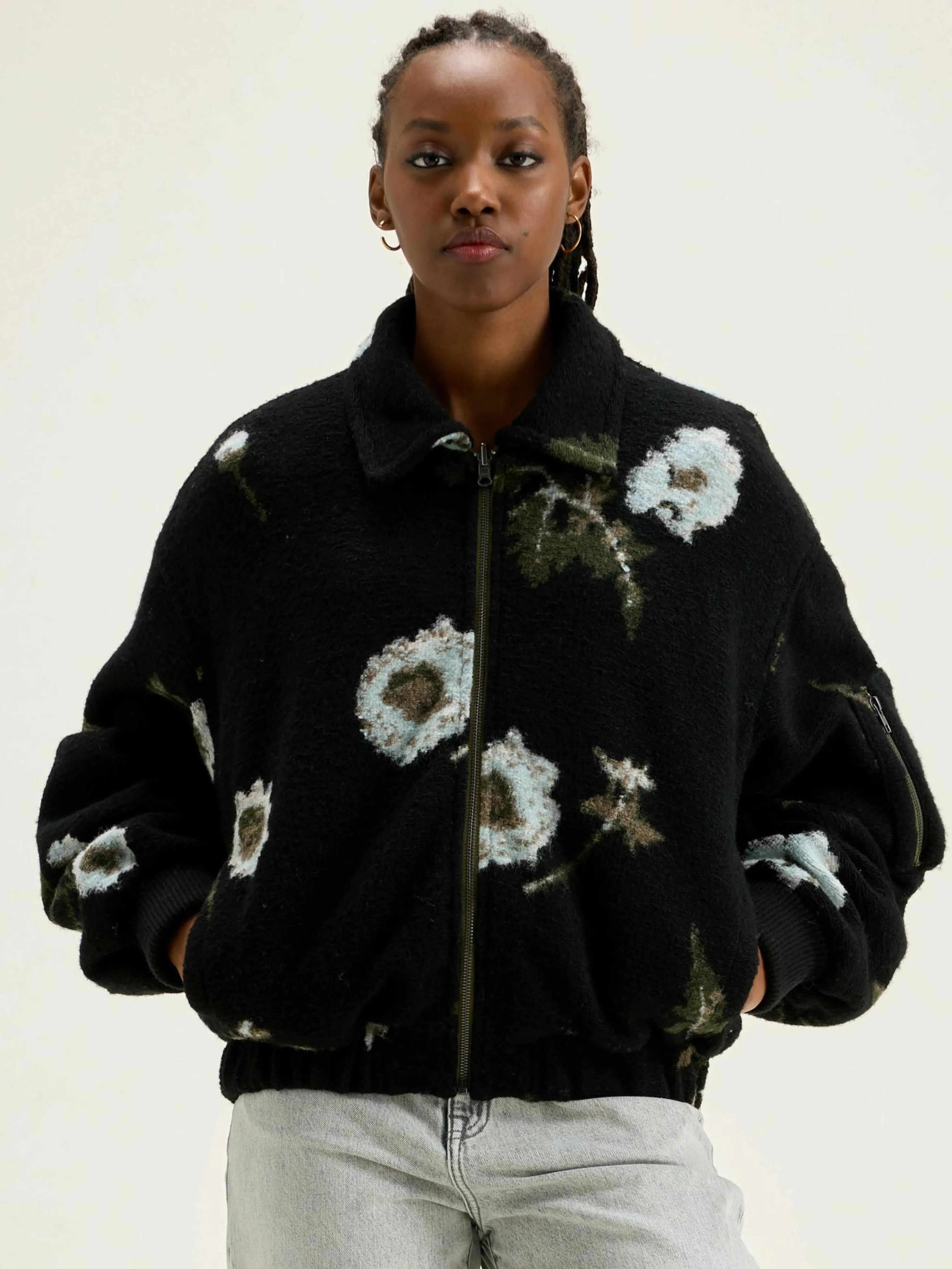 Asher Bomber-stijl Sweatshirt