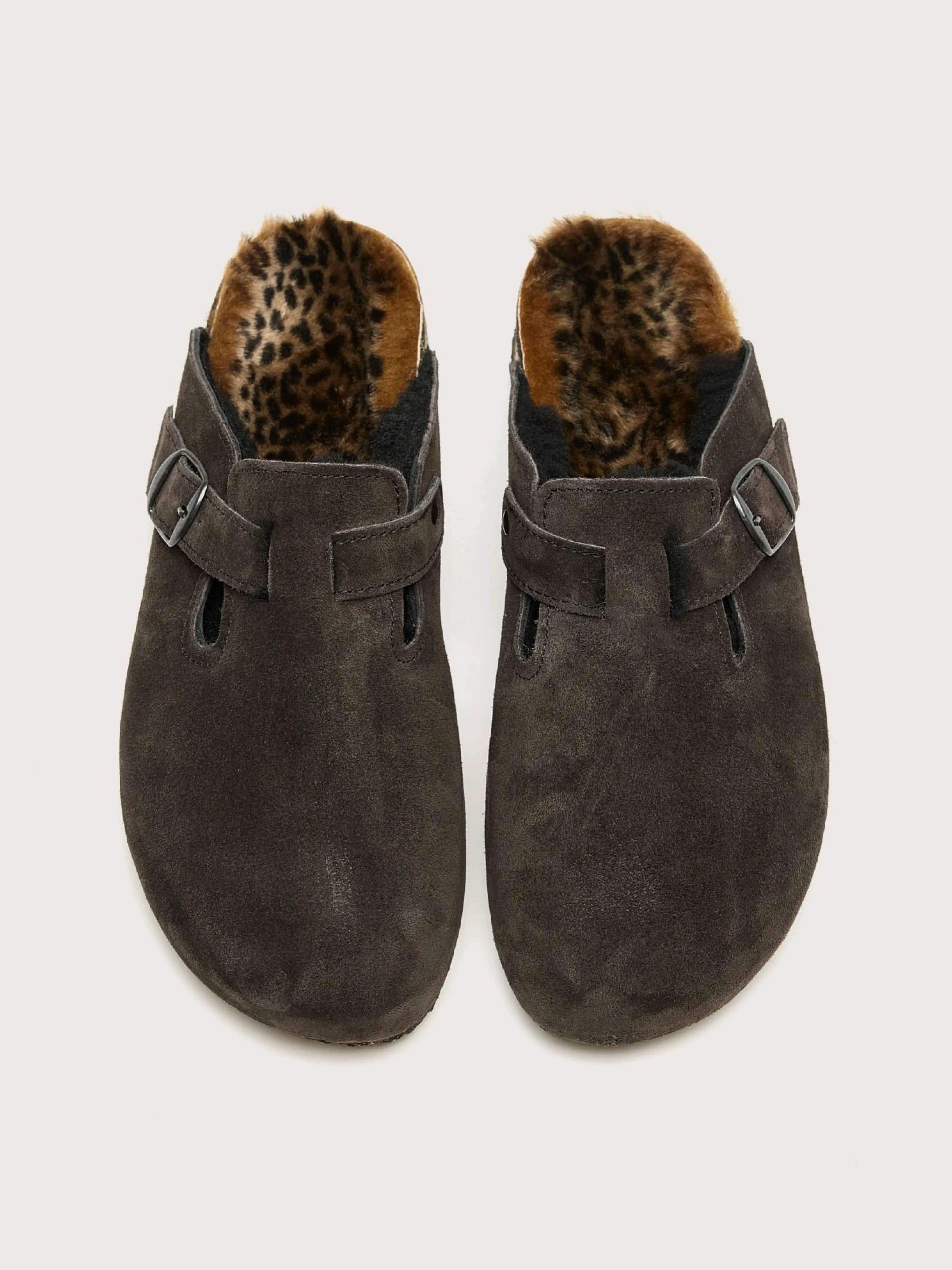 BOSABO Moka Luipaard Klompen