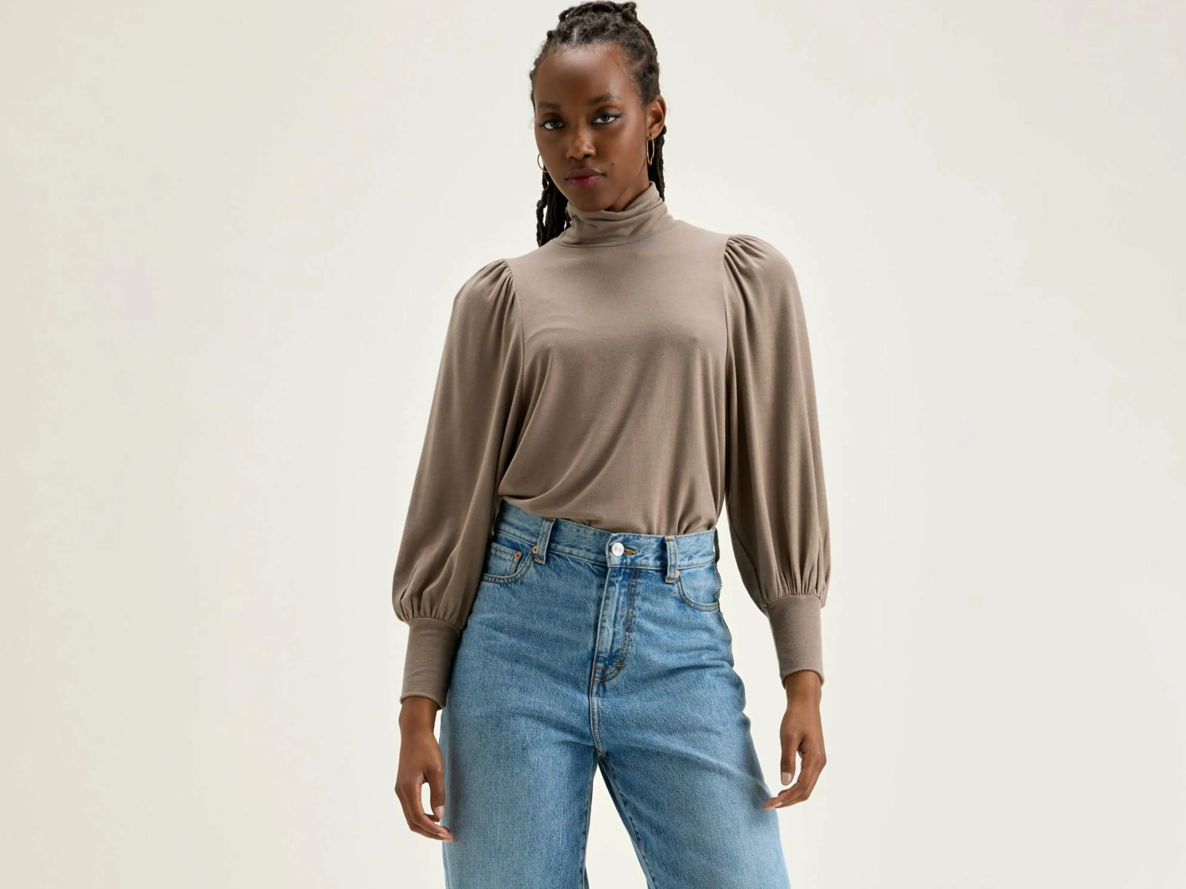 Vazo T-shirt Met Rolkraag