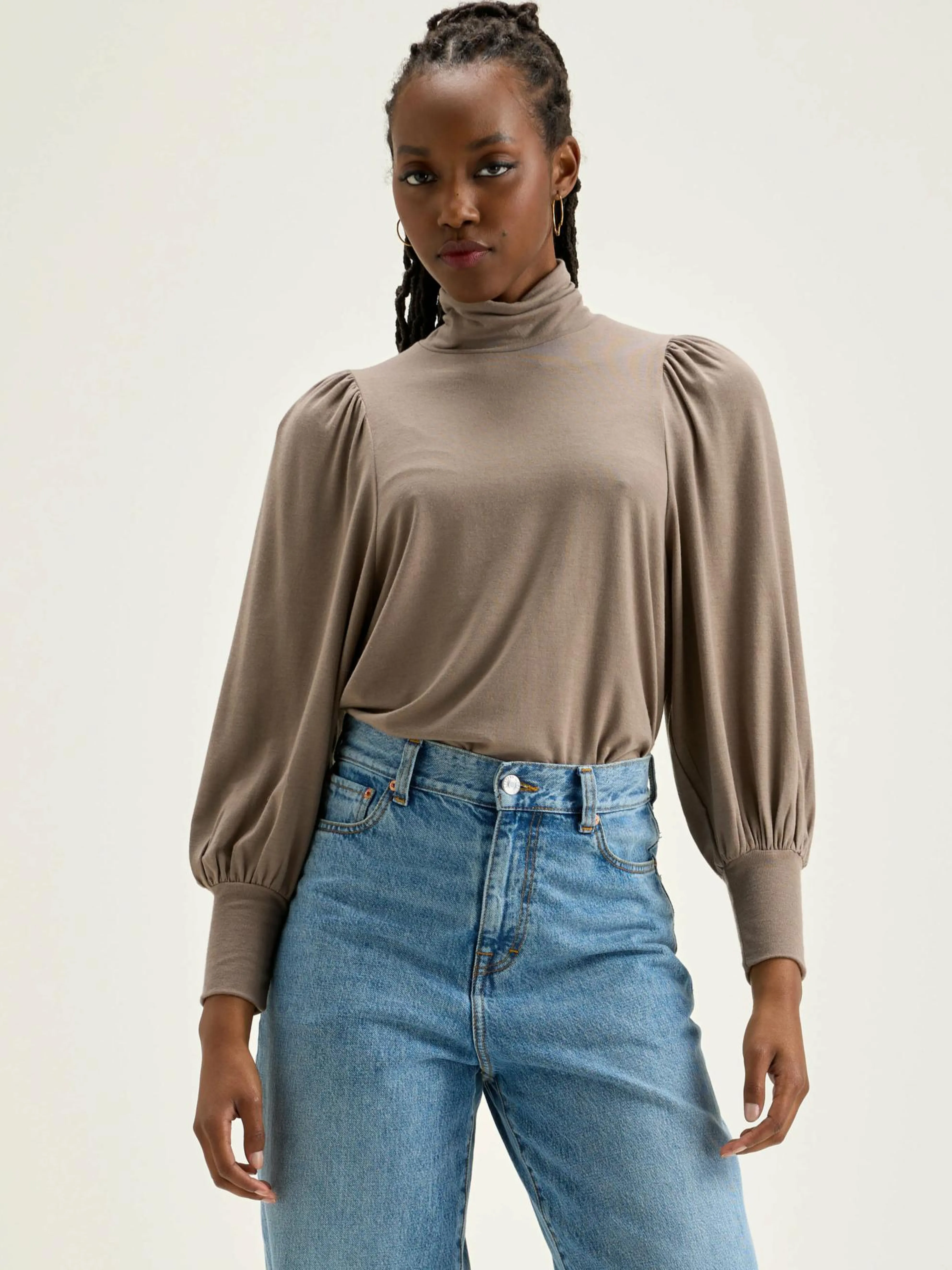 Vazo T-shirt Met Rolkraag